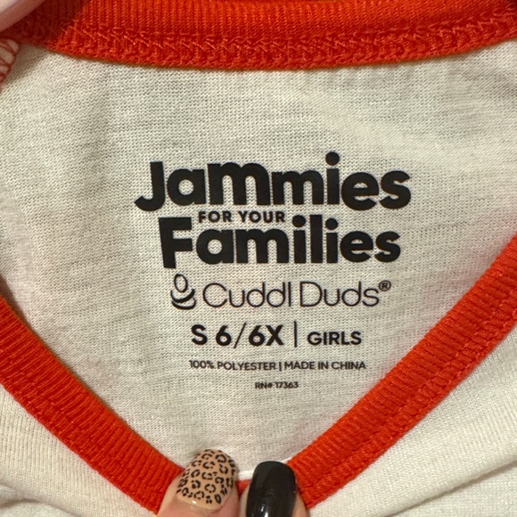 Cuddl Duds Red and Black Plaid Bear Pajama Set - Picture 2 of 3